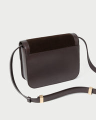 Desi Brown Suede Crossbody