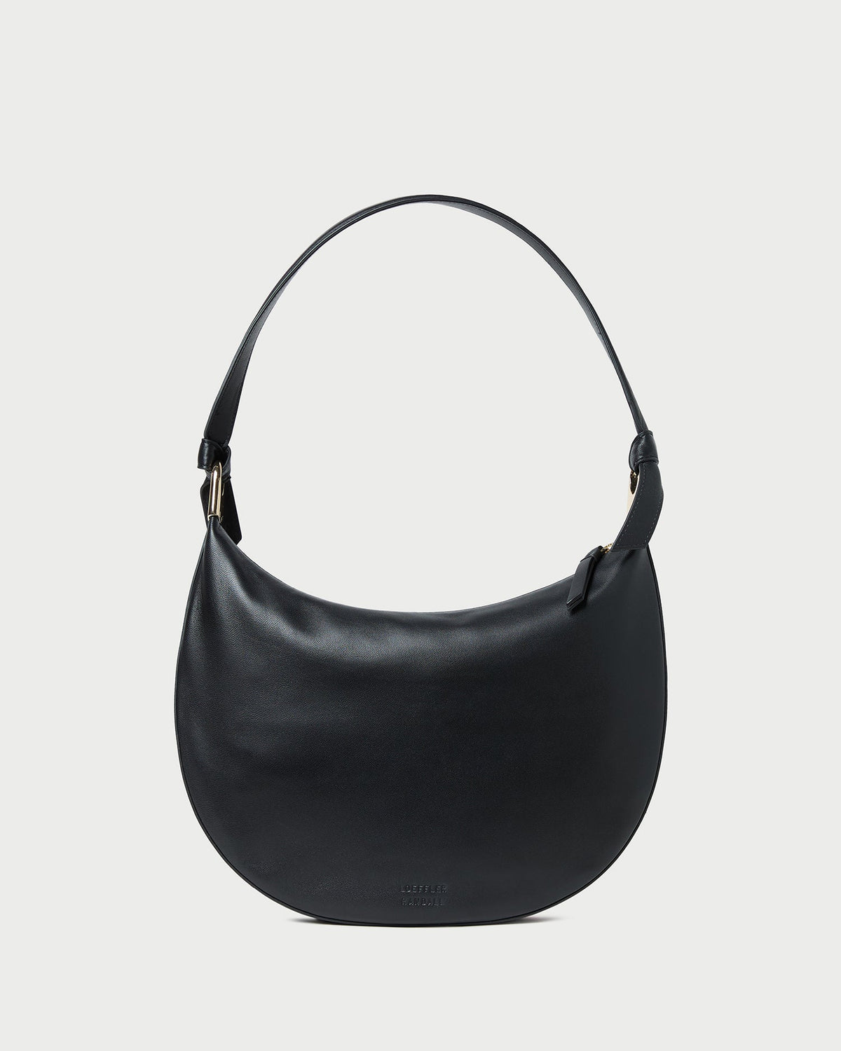 Harlow Black Leather Shoulder Bag