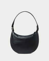 Harlow Black Leather Shoulder Bag