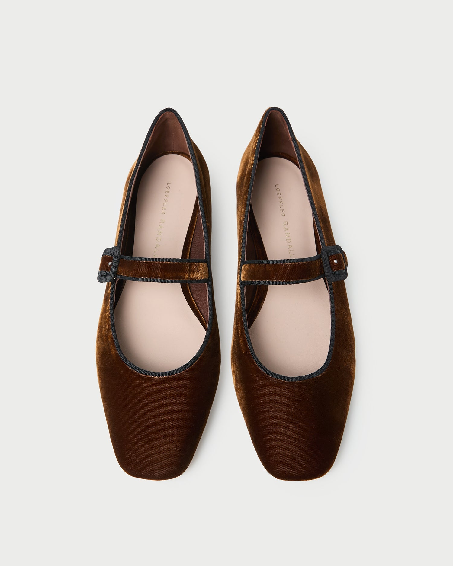 Ginger Brown Velvet Mary Jane