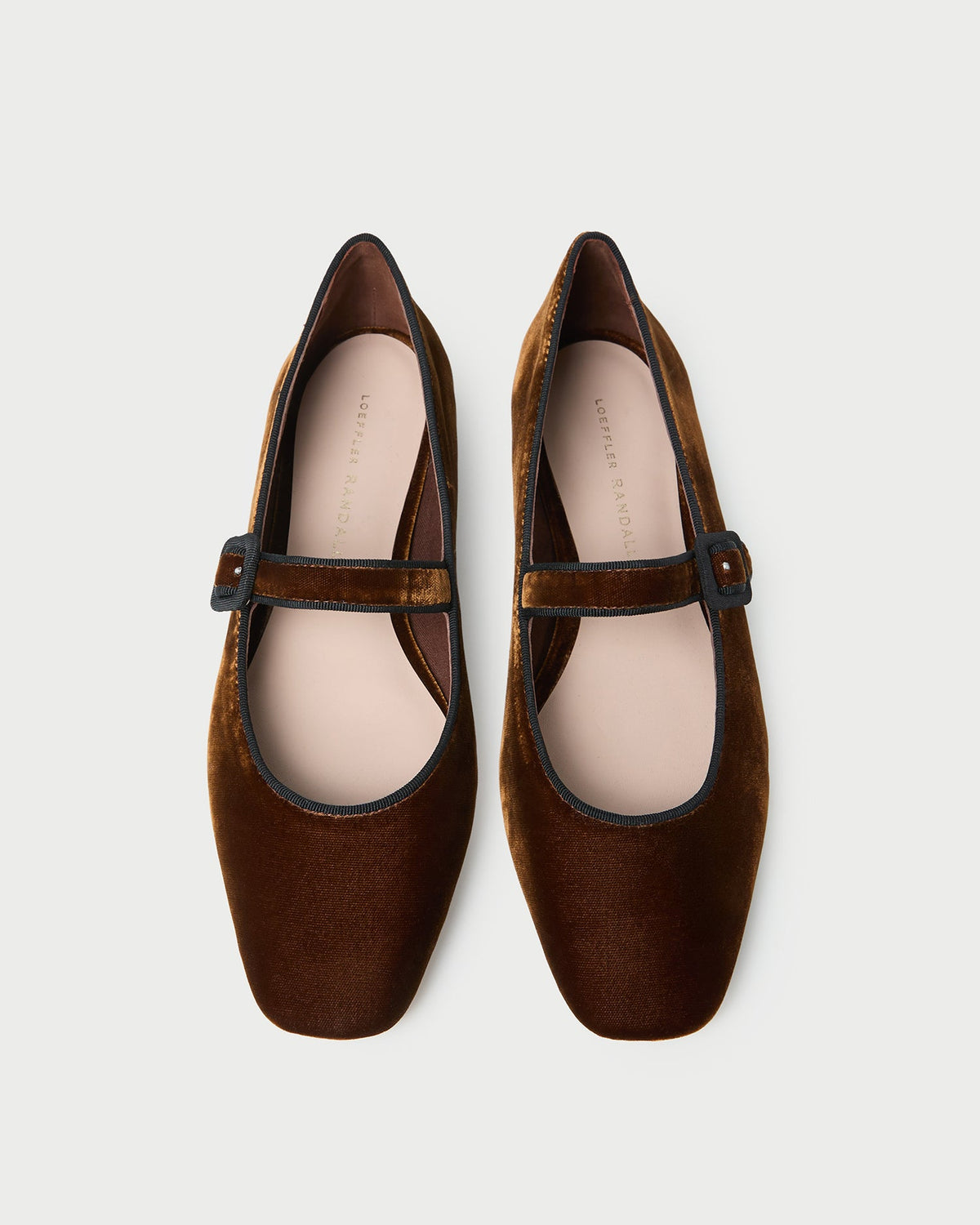 Ginger Brown Velvet Mary Jane