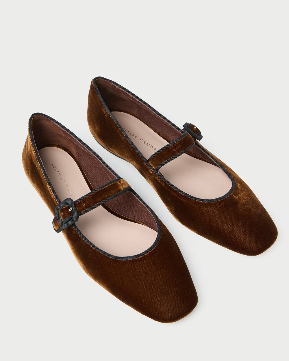 Ginger Brown Velvet Mary Jane