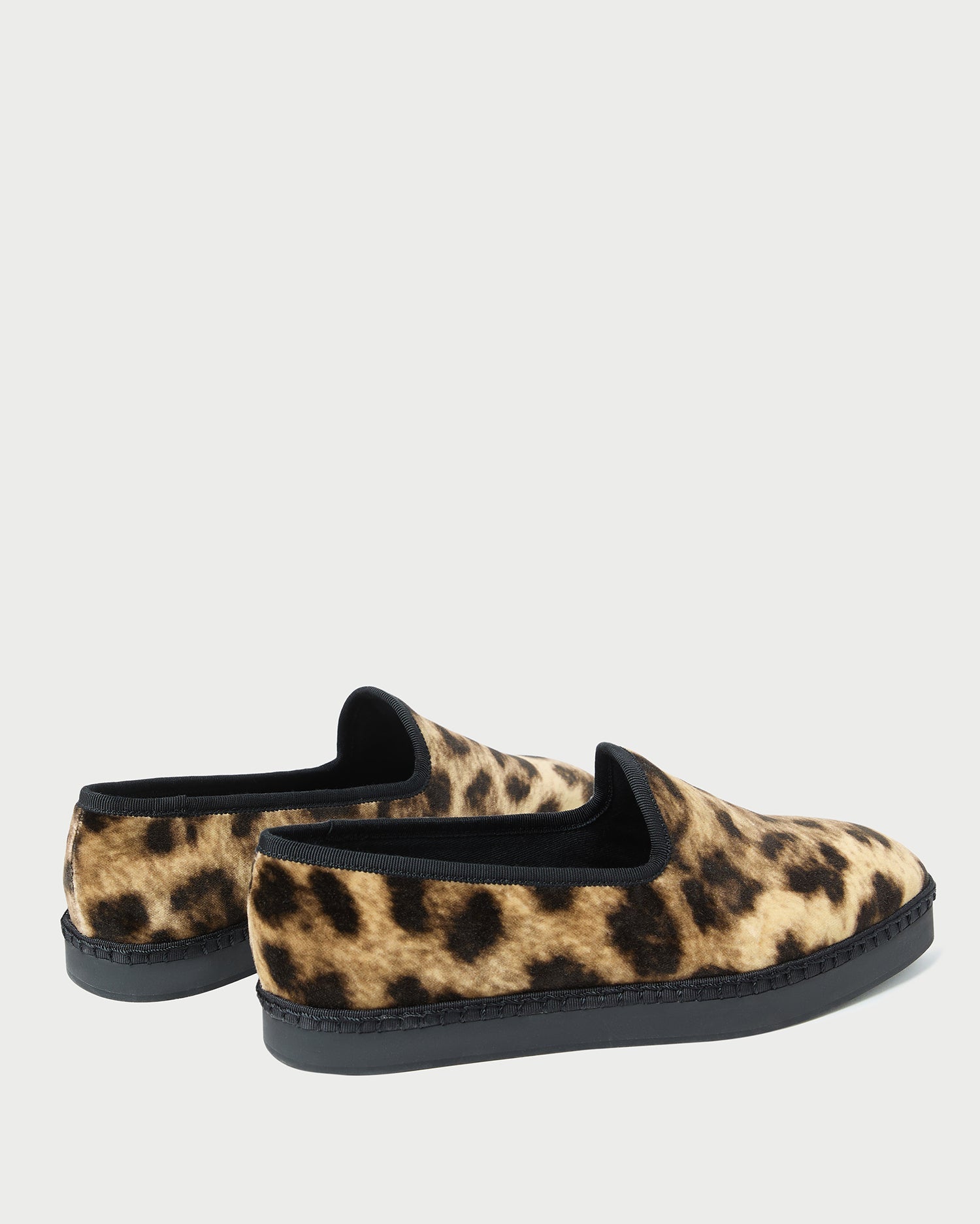 Mattie Leopard Velvet Slip-On Sneaker