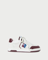 Topspin Cream/Maroon Court Sneaker