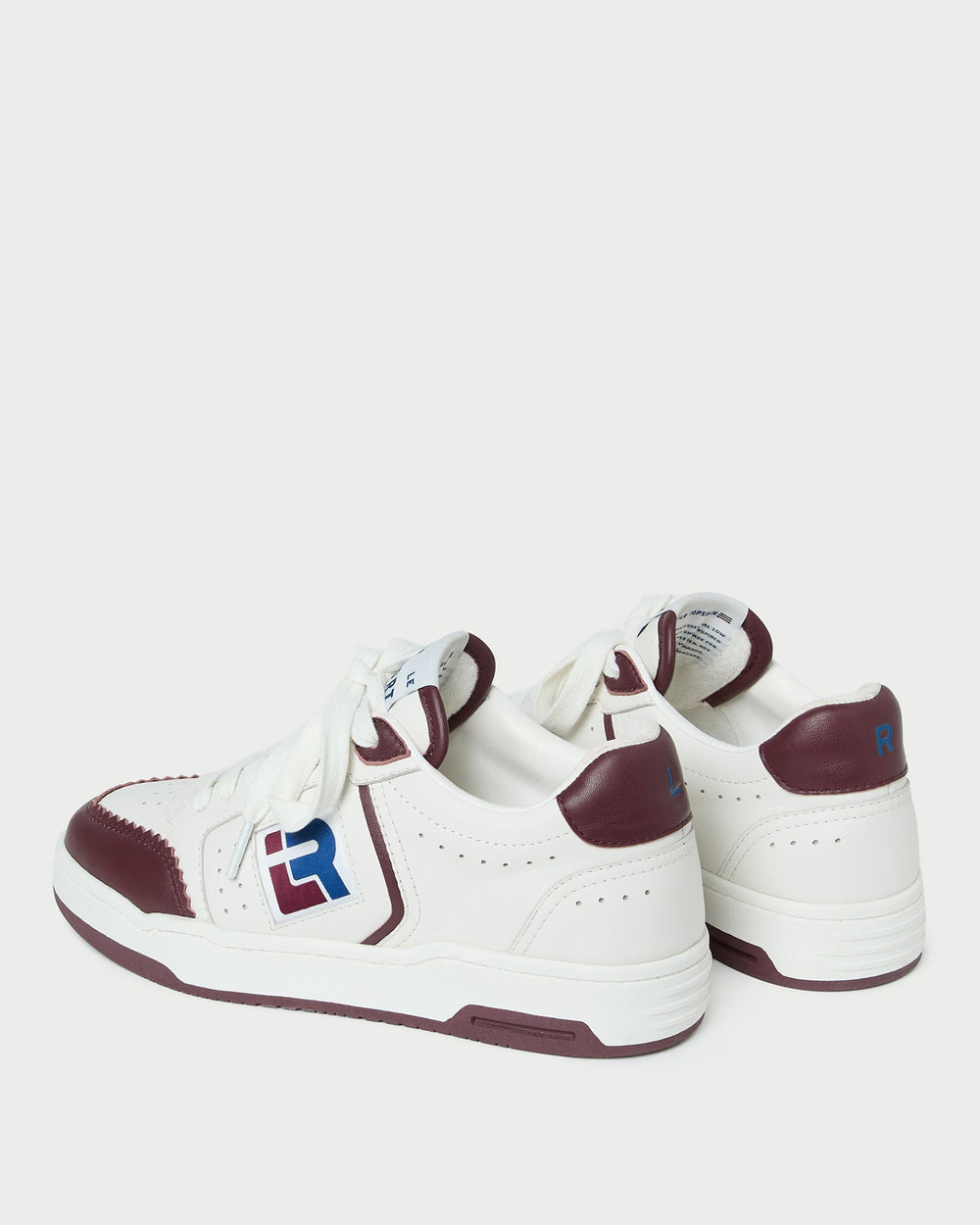 Topspin Cream/Maroon Court Sneaker