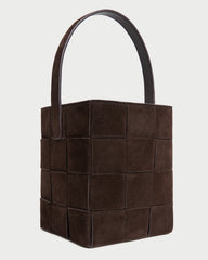 Laith Brown Suede Bucket Bag