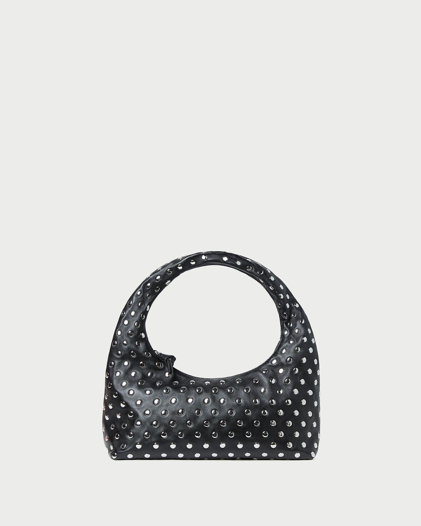 Mercer Black/Silver Leather Shoulder Bag