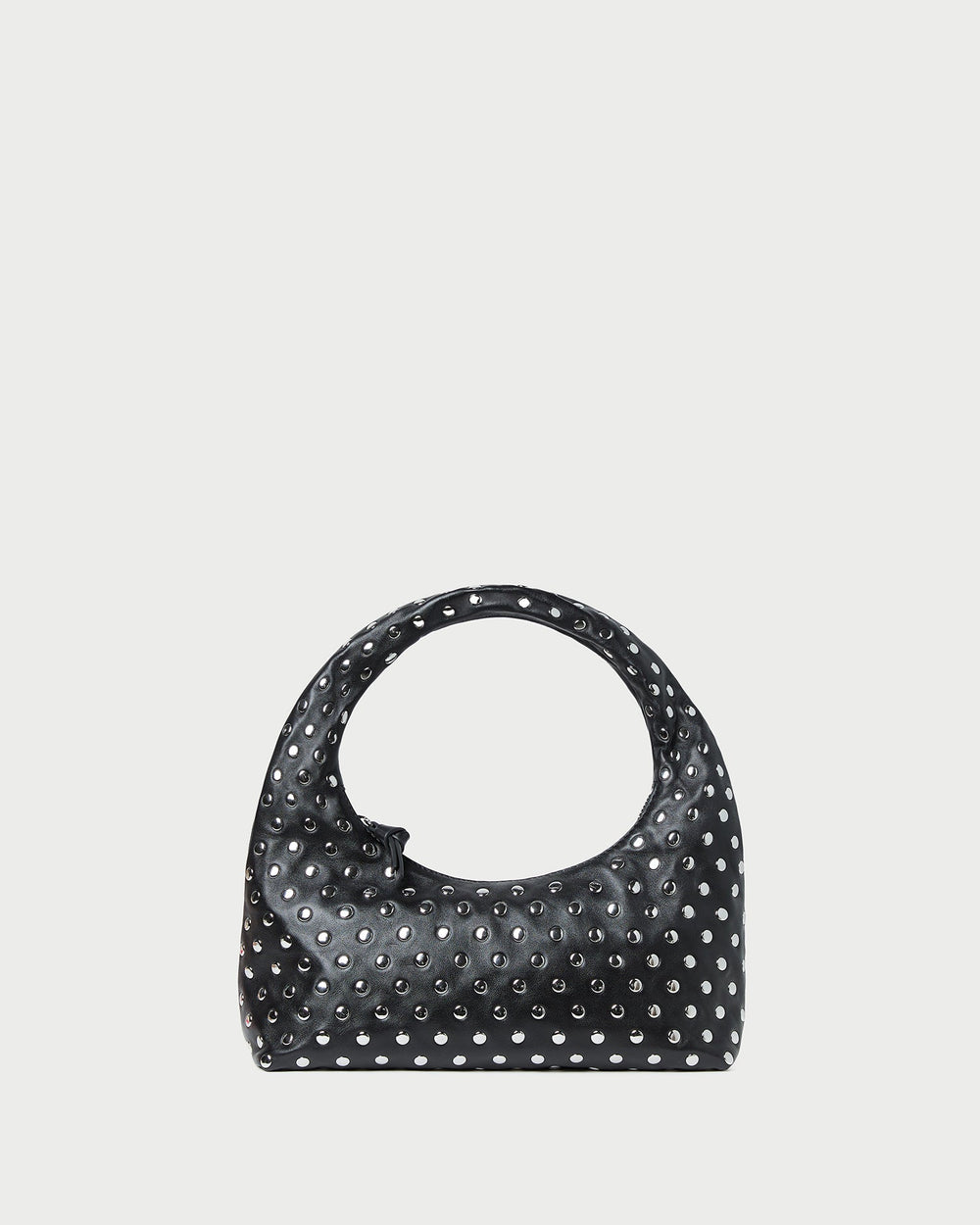 Mercer Black/Silver Leather Shoulder Bag