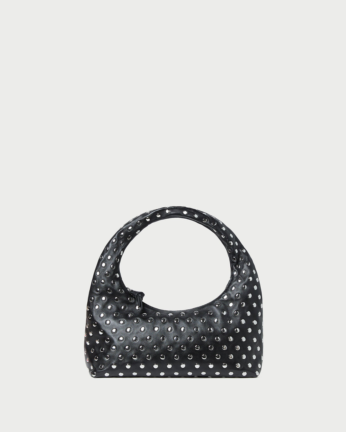 Mercer Black/Silver Leather Shoulder Bag