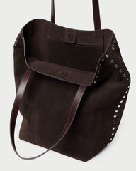 Walker Brown/Silver Suede Tote