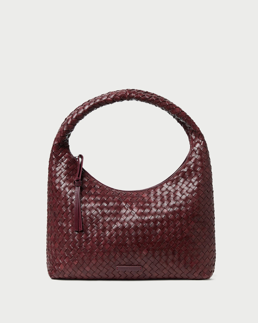 Willow Maroon Woven Hobo Bag