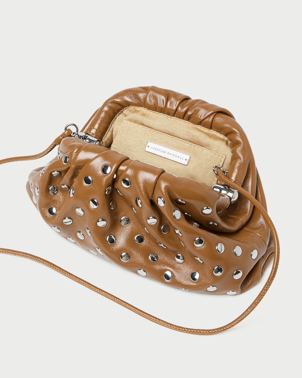 Bailey Safari/Silver Leather Dome Clutch