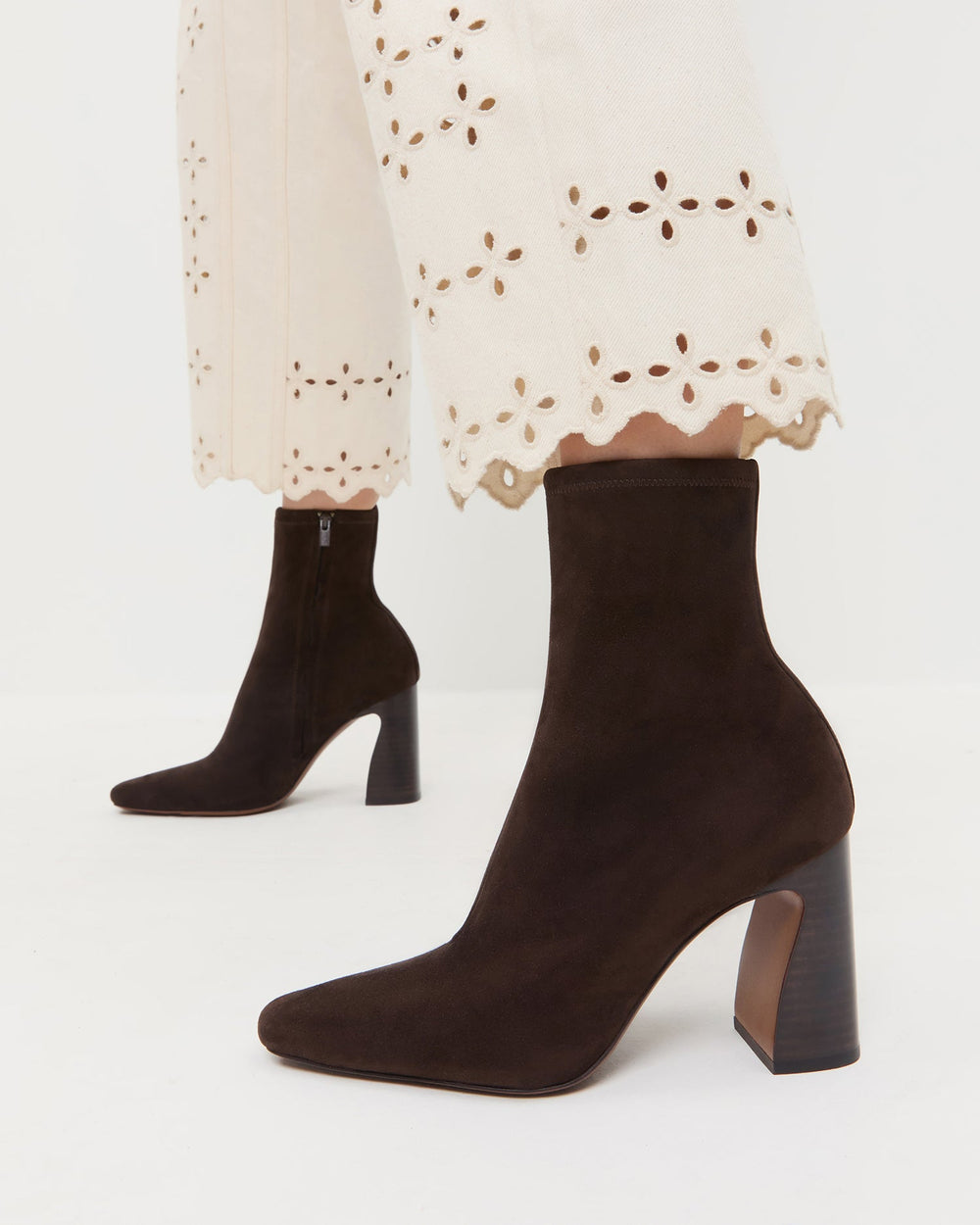 Chloe Brown Suede Ankle Boot