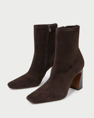 Chloe Brown Suede Ankle Boot
