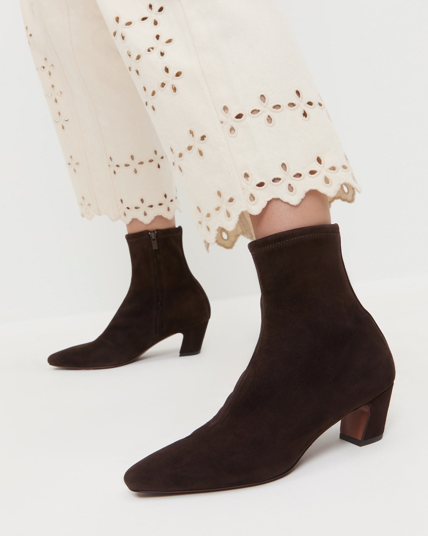 Doria Brown Suede Ankle Boot