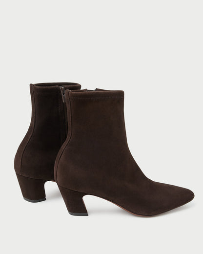 Doria Brown Suede Ankle Boot