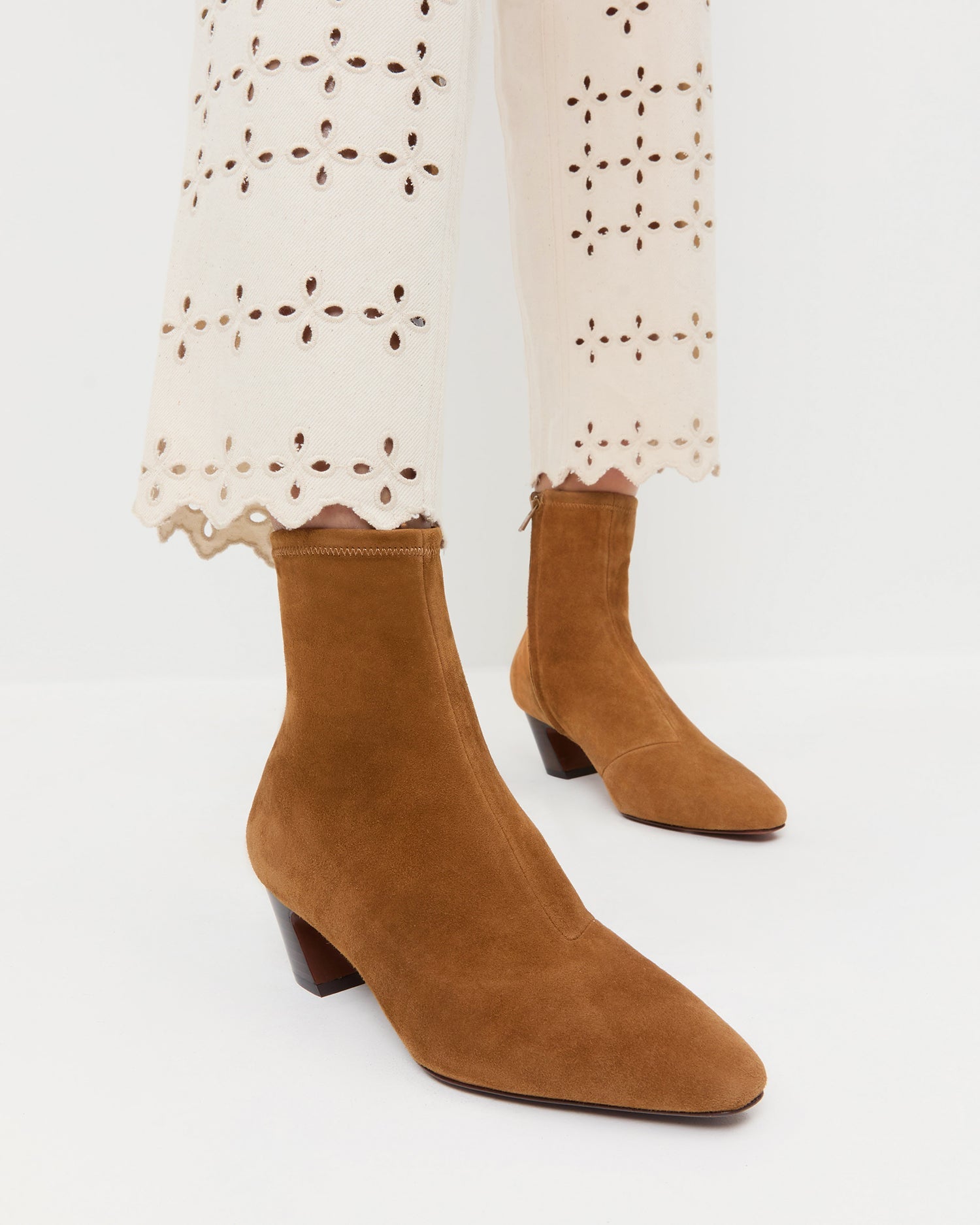 Doria Cacao Suede Ankle Boot
