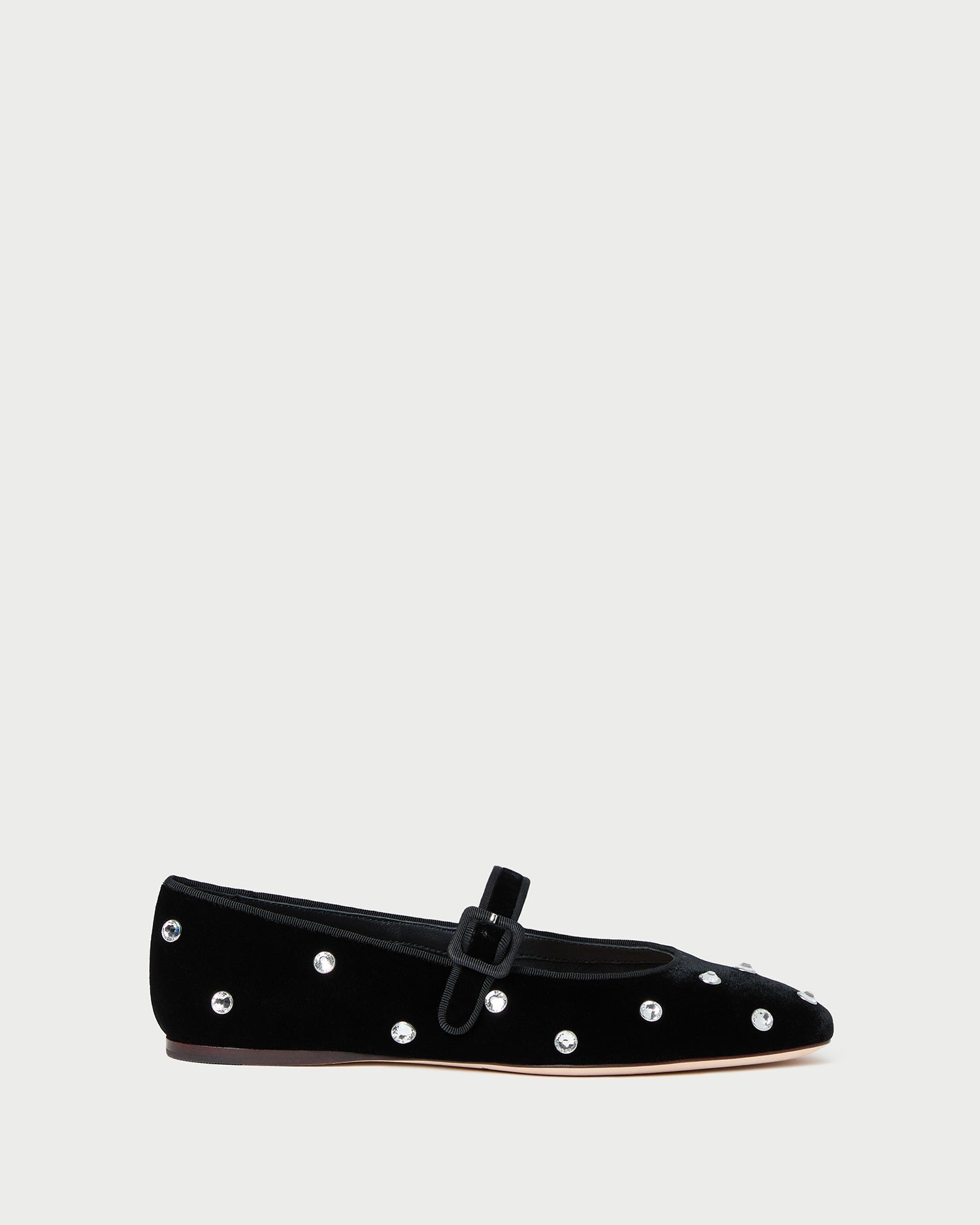 Ginger Black/Crystal Velvet Mary Jane