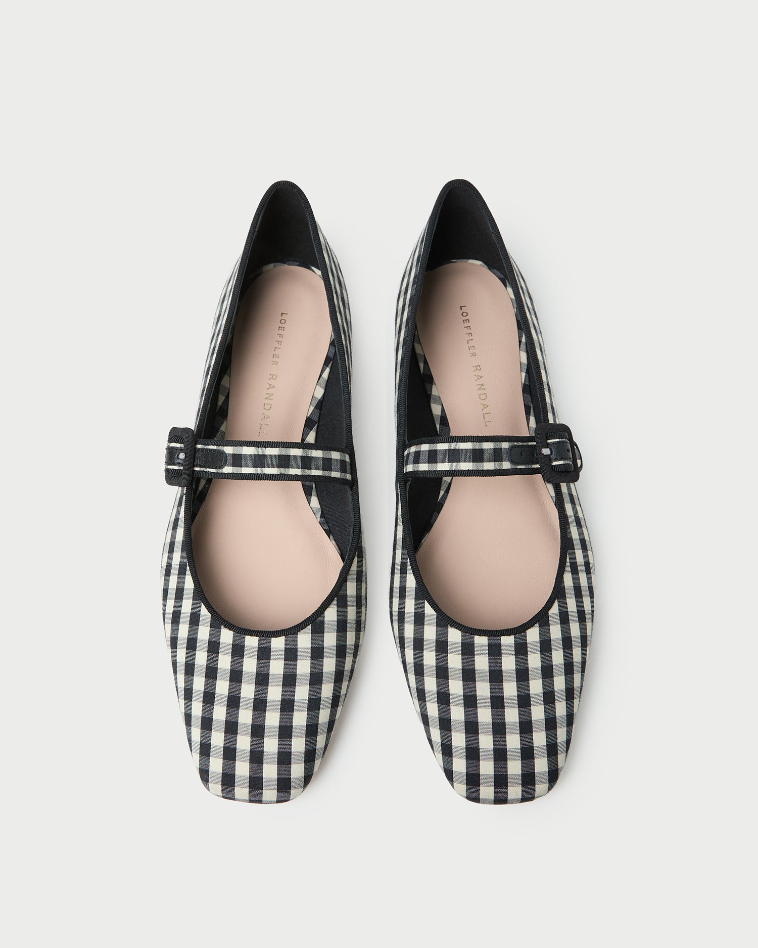 Ginger Black/White Gingham Mary Jane