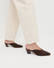Perry Brown Suede Mule