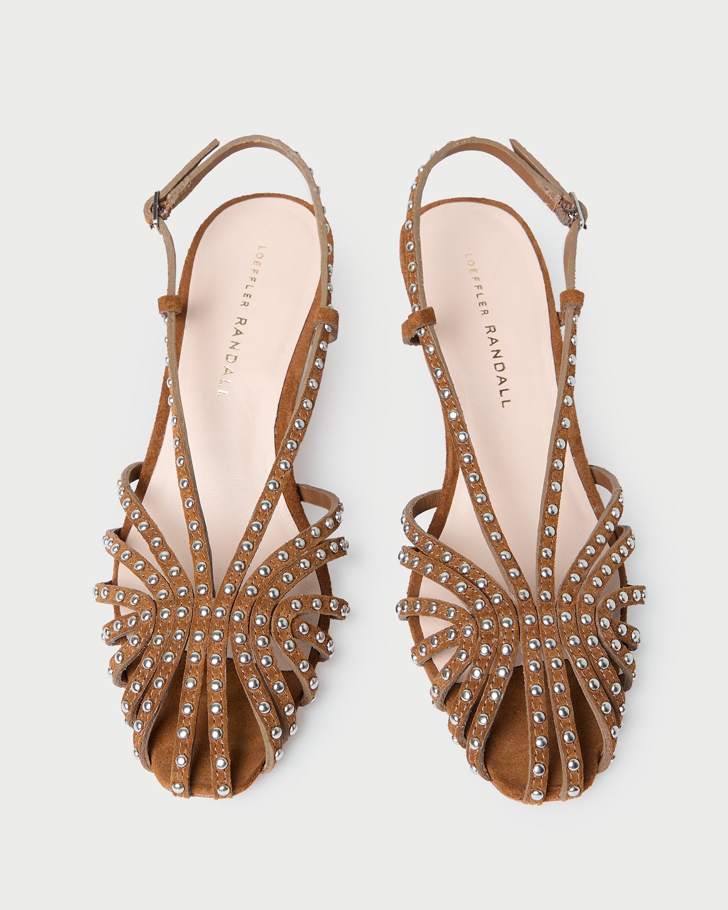 Priscilla Cacao/Silver Suede Heeled Sandal