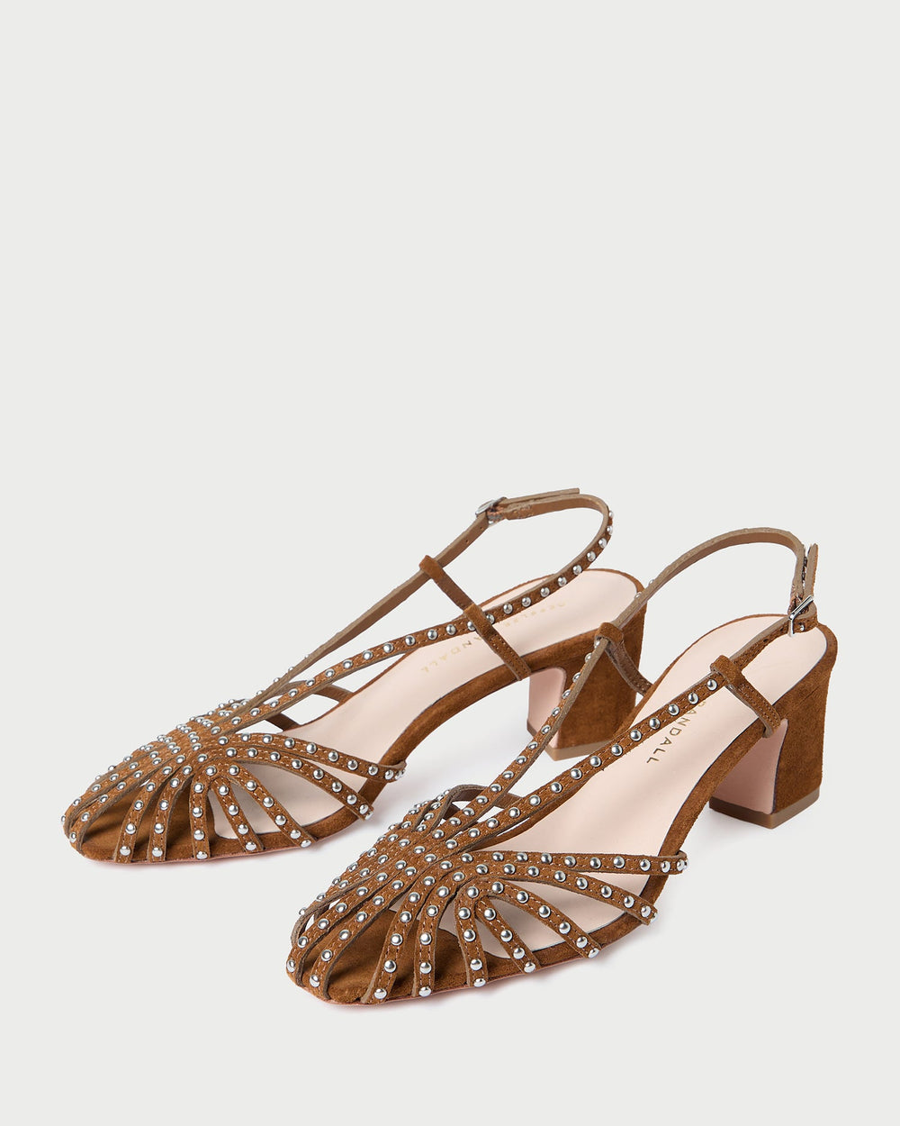 Priscilla Cacao/Silver Suede Heeled Sandal