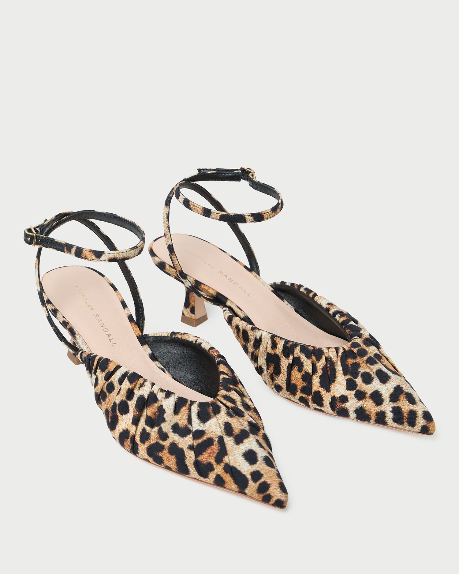 Rio Leopard Jersey Kitten Heel