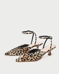 Rio Leopard Jersey Kitten Heel