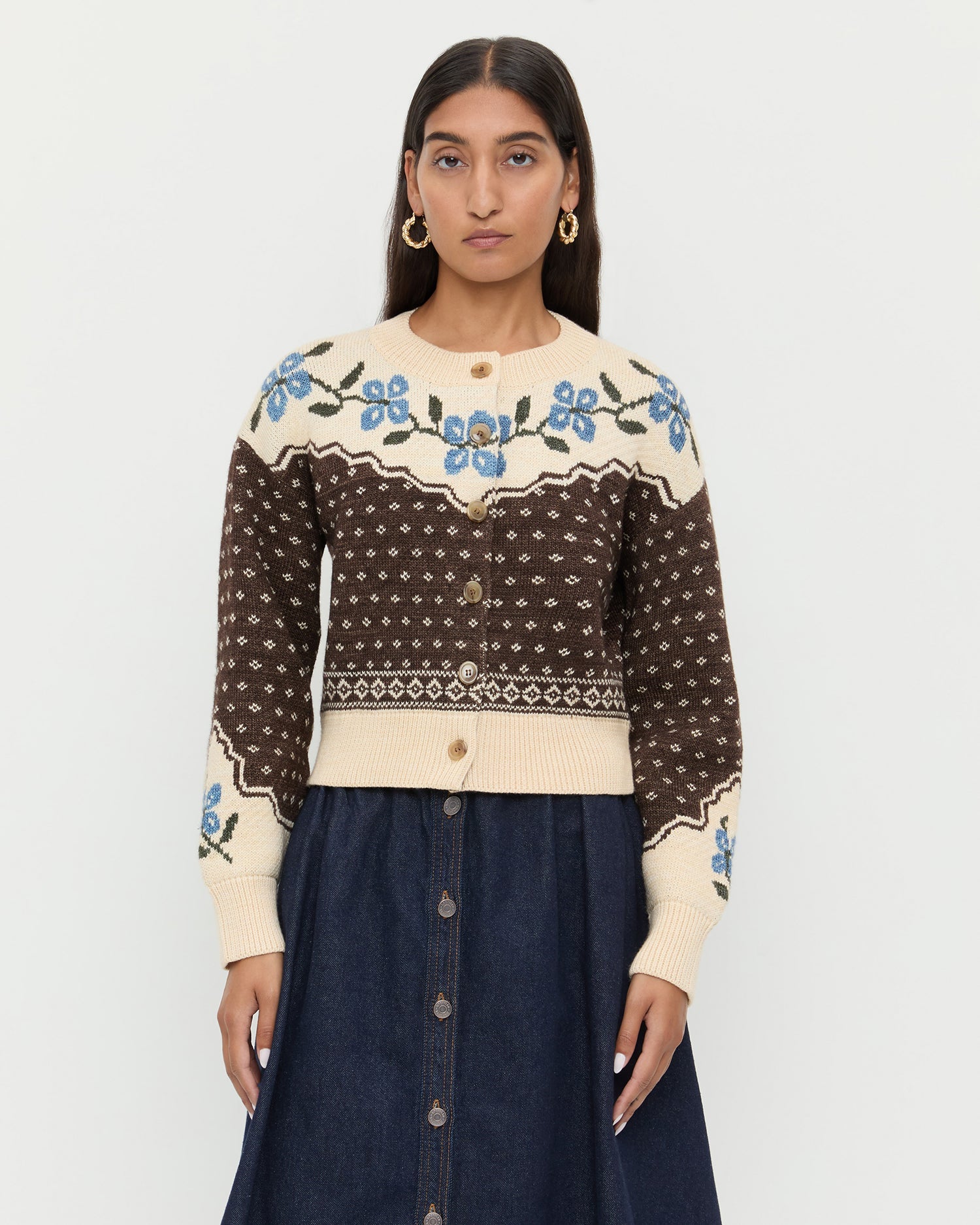 Idris Intarsia Cardigan
