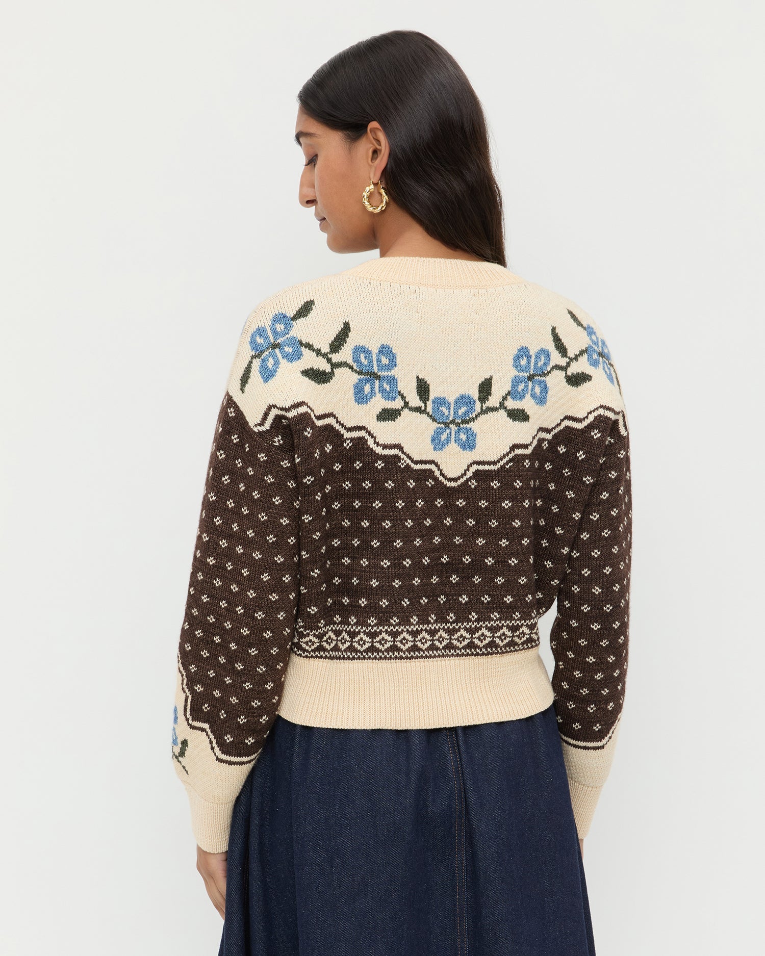 Idris Intarsia Cardigan