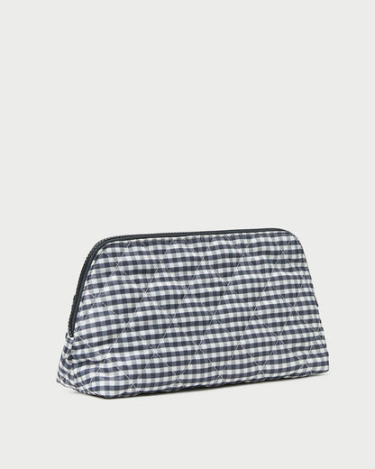 Frances Black/White Gingham Cosmetic Pouch