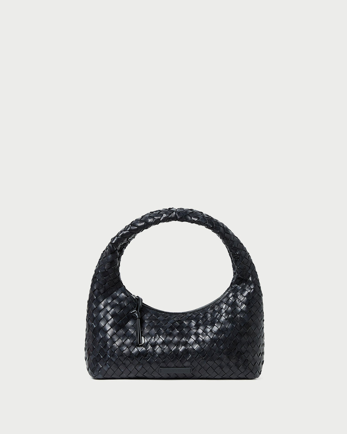 Mercer Black Woven Shoulder Bag
