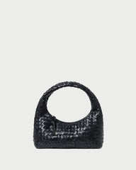 Mercer Black Woven Shoulder Bag