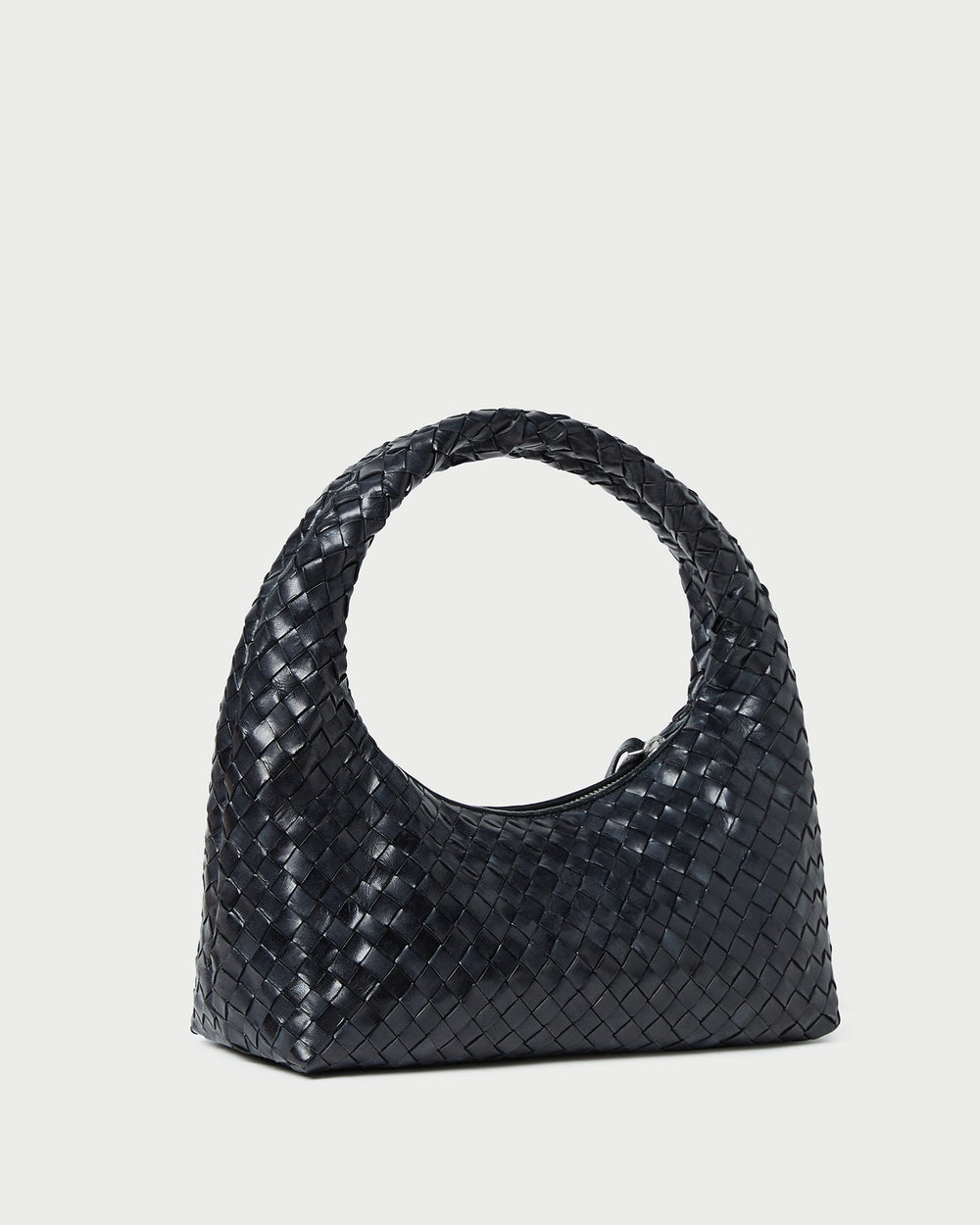 Mercer Black Woven Shoulder Bag