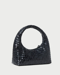 Mercer Black Woven Shoulder Bag