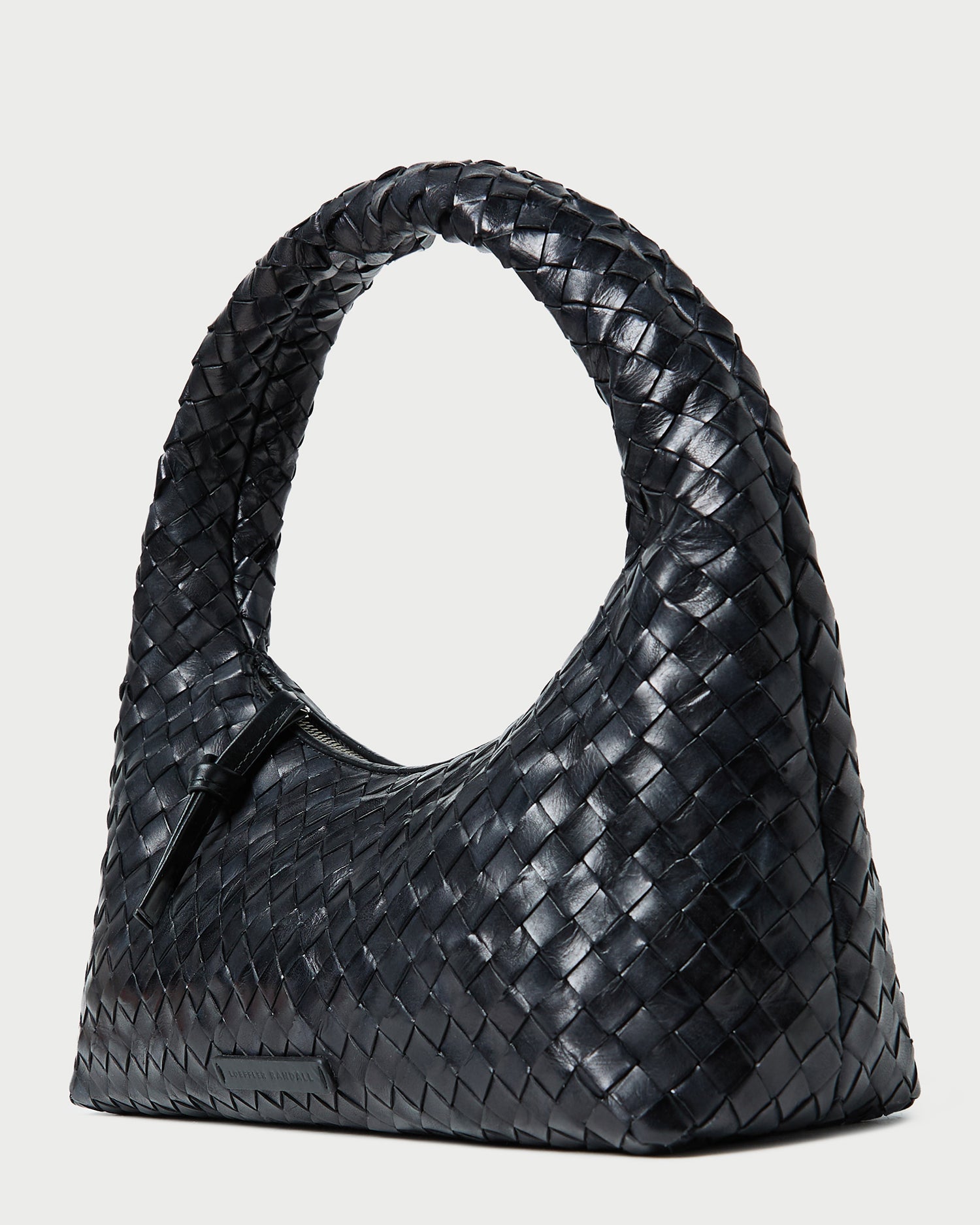Mercer Black Woven Shoulder Bag