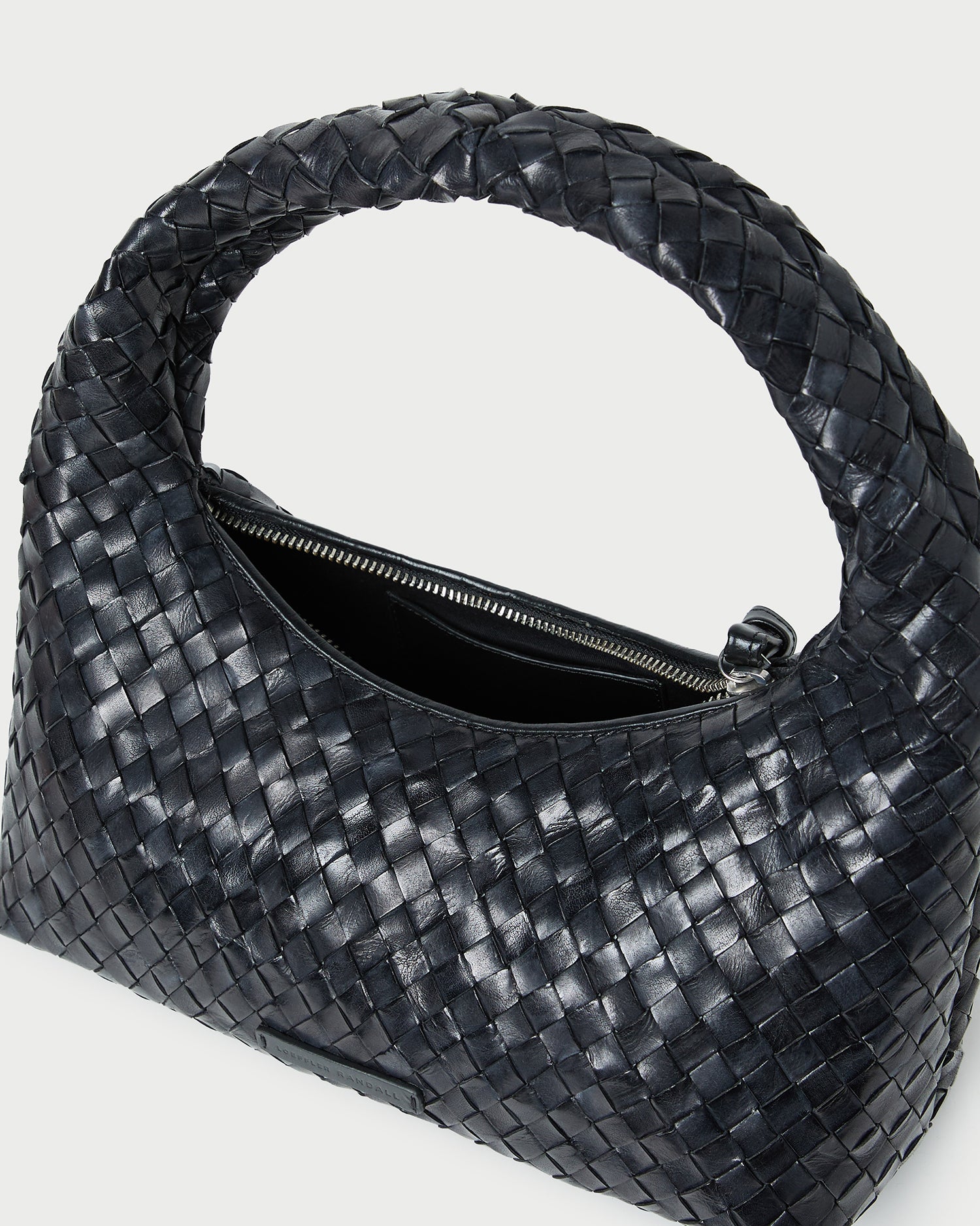 Mercer Black Woven Shoulder Bag