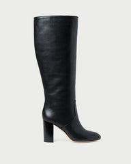 Goldy Black Wide-Calf Boot