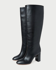 Goldy Black Wide-Calf Boot