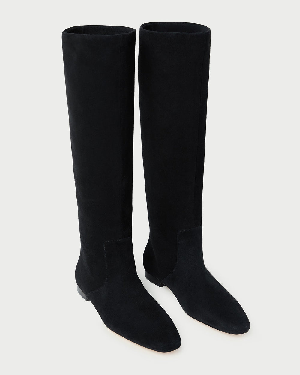 Lillian Black Suede Tall Boot