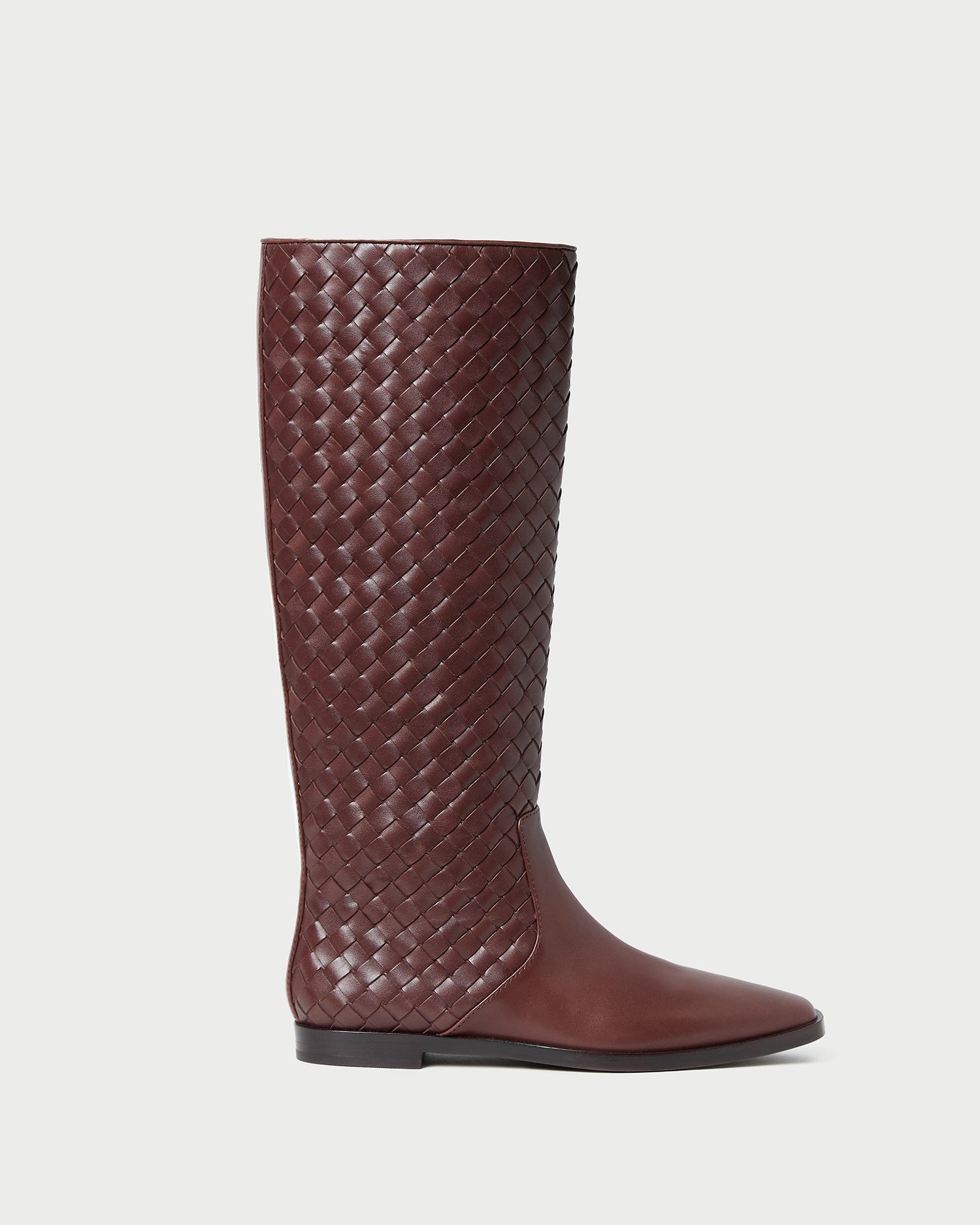 Tilly Espresso Woven Leather Boot