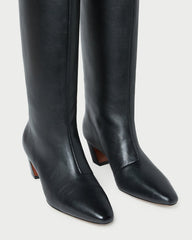 Marley Black Leather Tall Boot