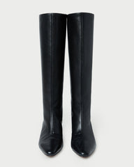 Marley Black Leather Tall Boot