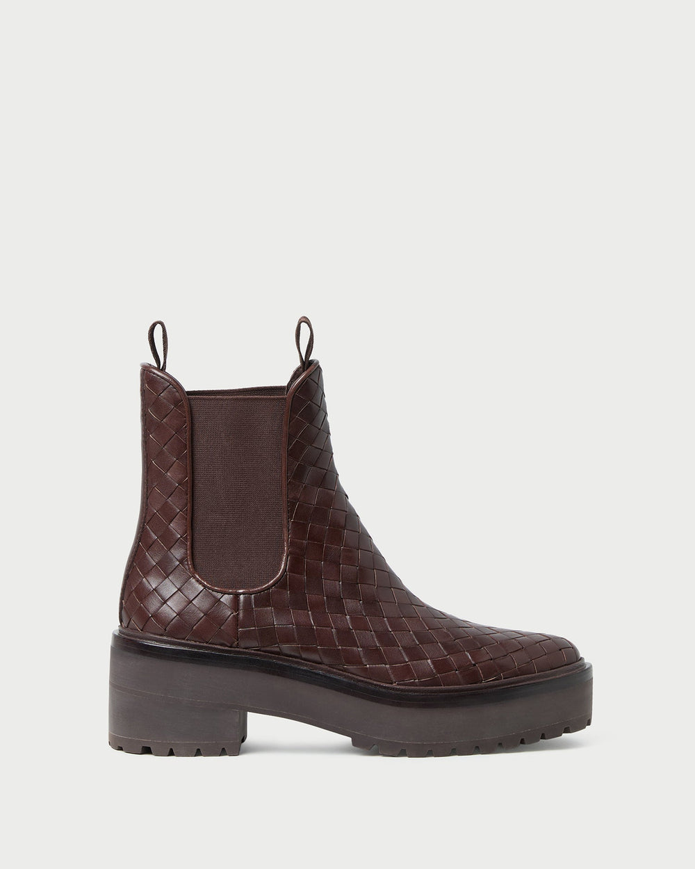 Reggie Espresso Woven Chelsea Boot