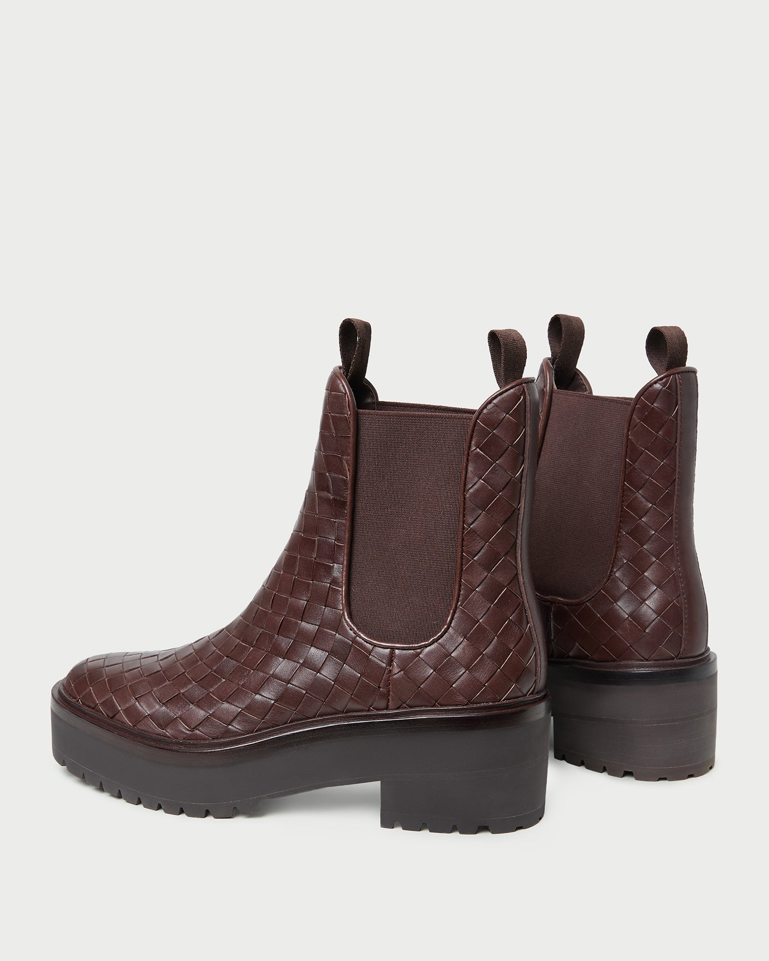 Reggie Espresso Woven Chelsea Boot