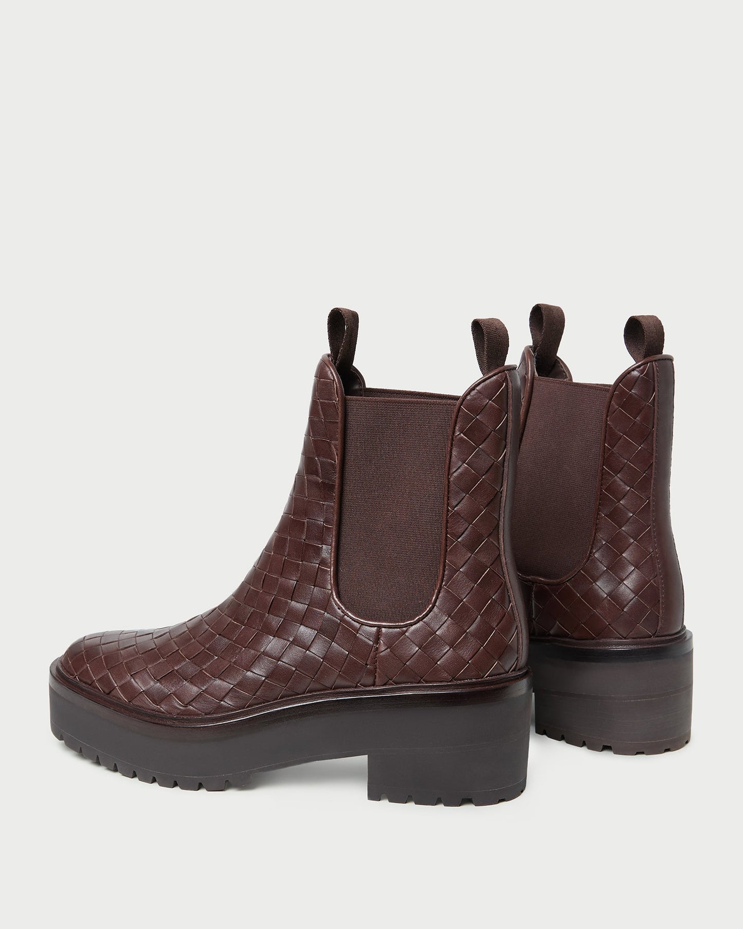 Reggie Espresso Woven Chelsea Boot
