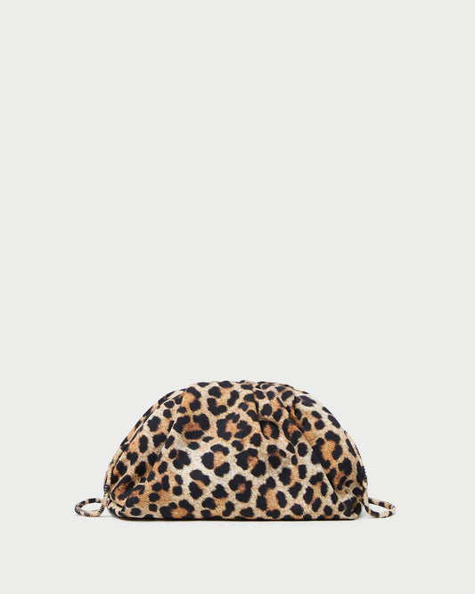 Bailey Leopard Jersey Dome Clutch