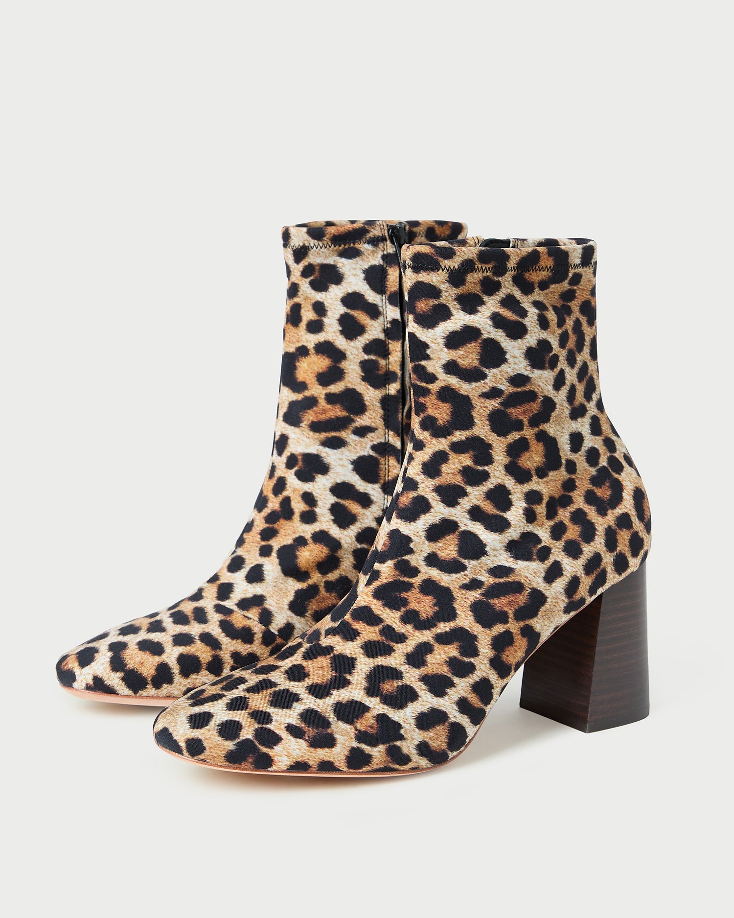 Elise Leopard Jersey Ankle Boot