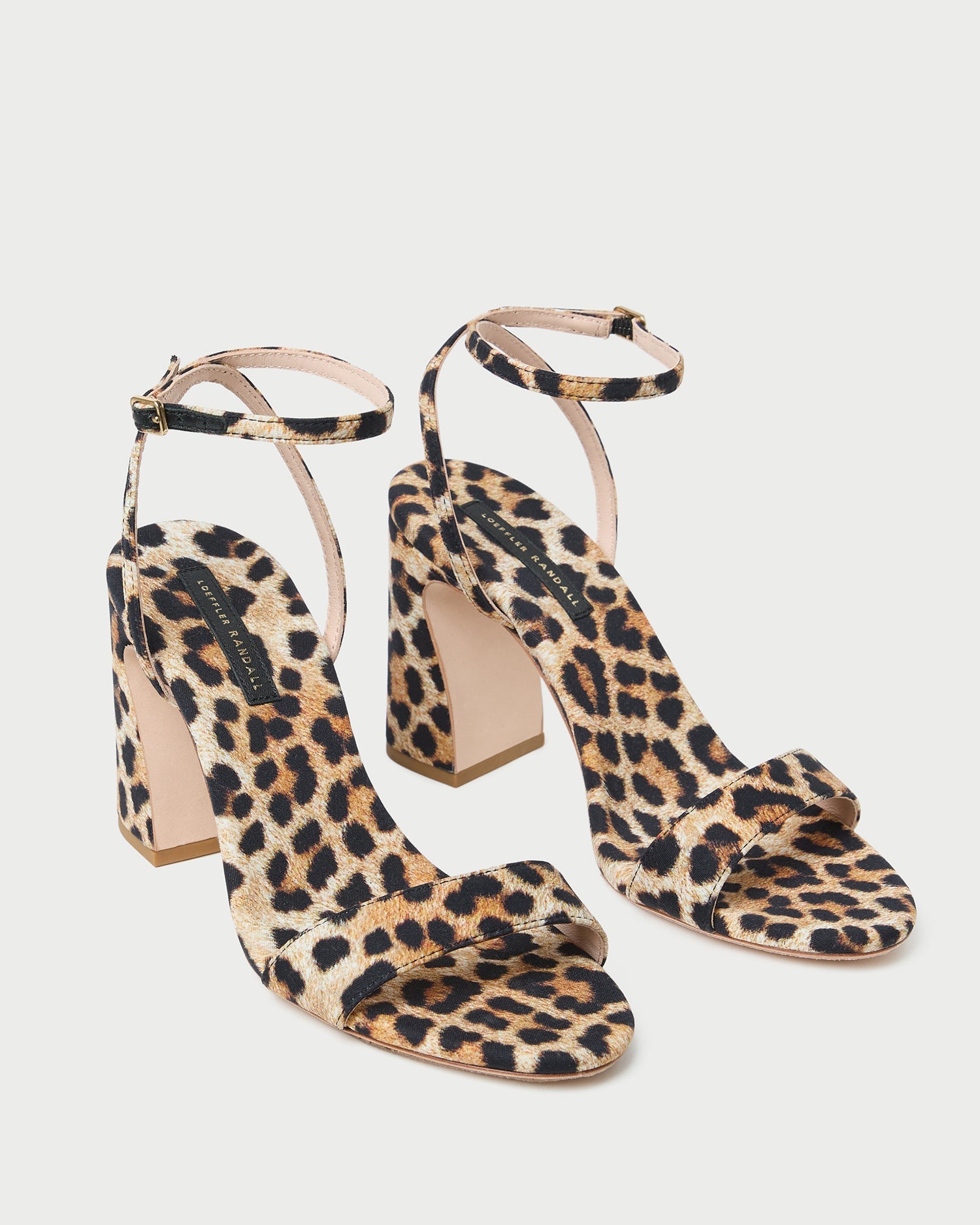 Malia Leopard Curved-Heel Sandal