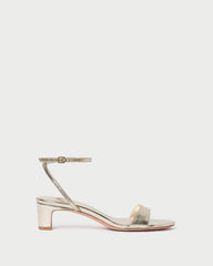 Loeffler Randall Alice Champagne Leather Sandal | Women Heeled Sandals